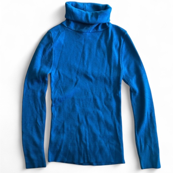 Vintage Blue Light Sweater Turtleneck (No Tags) - Picture 1 of 2